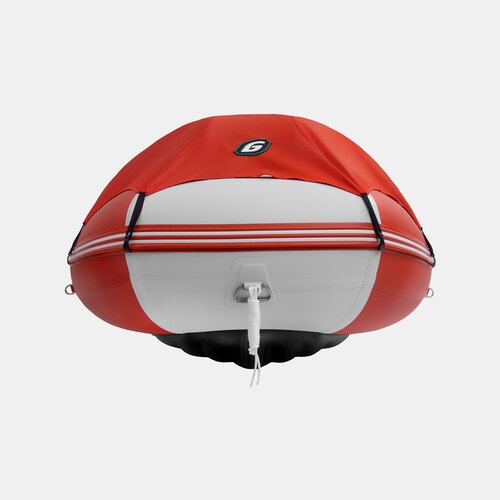 Надувная лодка GLADIATOR E380PRO красно-белый