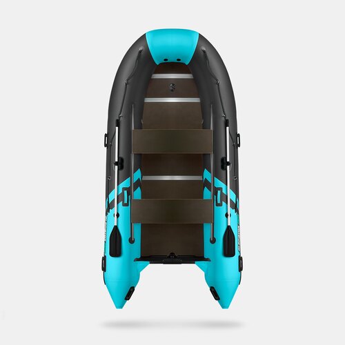 Надувная лодка GLADIATOR B420 черно-бирюзовый