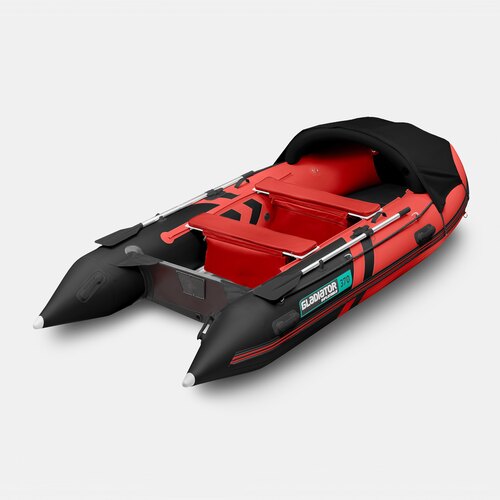 Надувная лодка GLADIATOR C370AL красно-черный