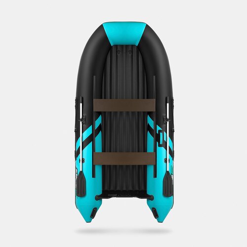 Надувная лодка GLADIATOR E300S черно-бирюзовый