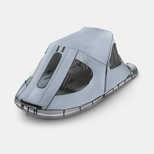 Тент ходовой с каркасом для лодок Gladiator E350PRO серый серии AIR PRO (E)