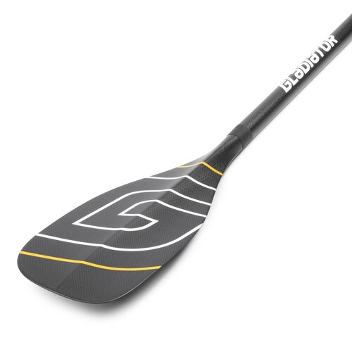 SUP весло Gladiator Race Kevlar black/black-yellov 3-части, лопатка M
