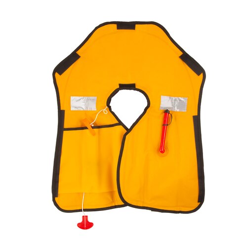 Жилет спасательный автоматический надувной красный