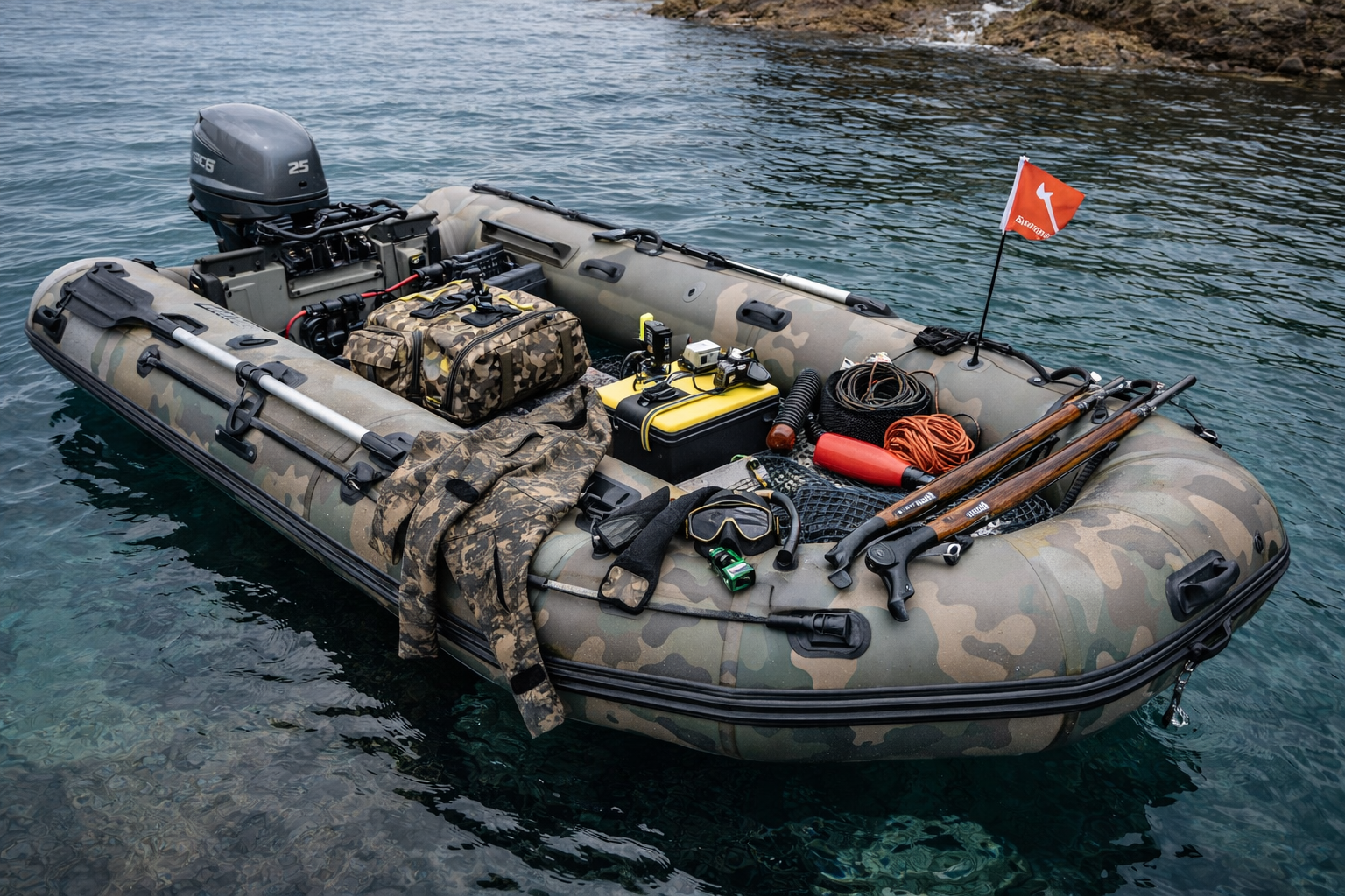ПВХ-лодка для подводной охоты: особенности комплектации